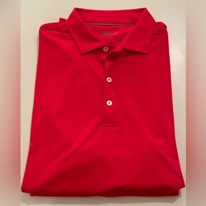 Johnnie-O Birdie Polo Large Red Excellent Condition